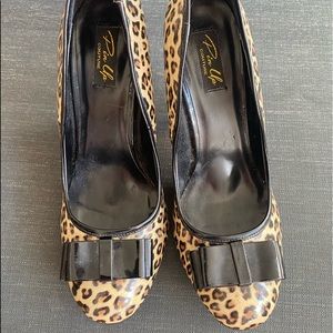 Pinup Girl Leopard 4” Heel! Never worn outside.